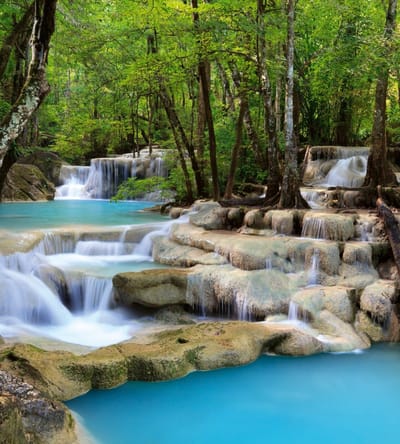 Fotobehang - Waterfall 225x250cm - Vliesbehang