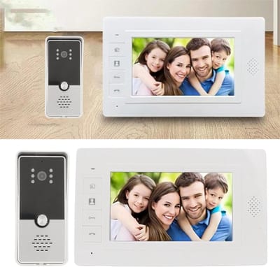 Video Deurbel - Beveiligingscamera Deur - Huis Beveiligen - Infrarood Nachtzicht - 7 inch Monitor - Zwart