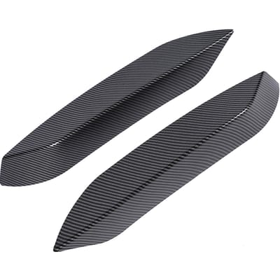 1 Paar Voorbumper Zijrooster Splitter Sportief Links Rechts Bumper Windmes voor F80 M3 2014-2021 Koolstofvezel Stijl black