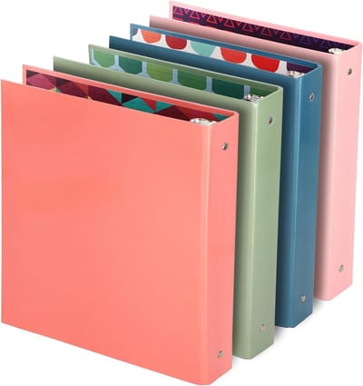 Ringband Map - Binder Map - Papieren Organiseren - 3 Ronde Ringen - 15 Inch - Zwart