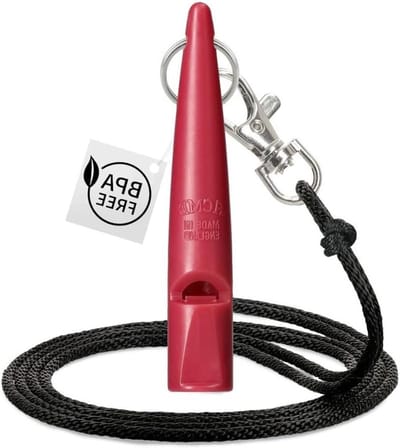 Hondenfluitje nr. 211.5 met fluitband | Ideaal voor hondentraining | ABS-materiaal van voedingskwaliteit | Gestandaardiseerde frequentie | Luid en verreikend