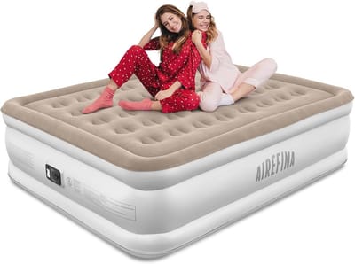 Zelfopblazend Luchtmatras met Pomp - Snel Opblazen in 3 Minuten - Ideaal voor Camping en Thuisgebruik - Opblaasbaar Bed 203 x 152 x 40 cm (max. 317 kg)