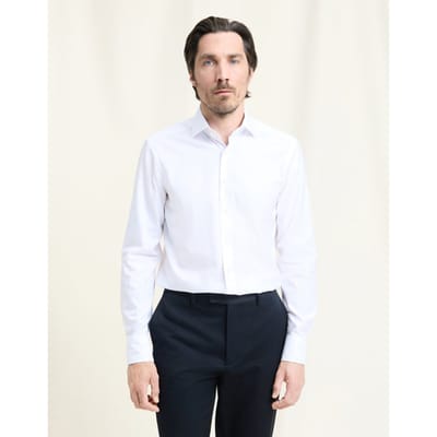 OLYMP Signature Overhemd, Tailored Fit, Signature Kent, Wit
