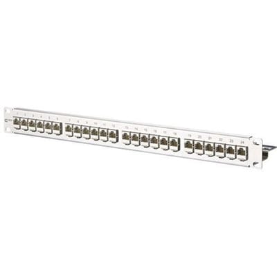 Metz Connect 130921-E 24 poorten Netwerkpatchpaneel 483 mm (19) CAT 6A 1 HE Zilver (metallic) Ingericht
