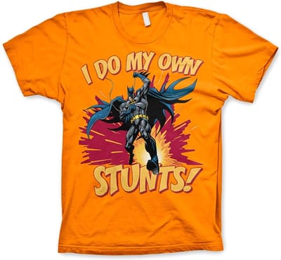 Batman I Do My Own Stunts T-shirt oranje