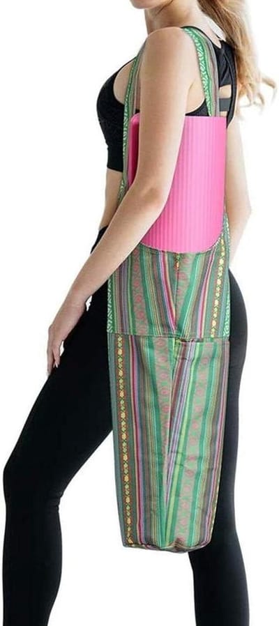 Yoga Mat Tas - Oefenmat Drager - Sporten En Reizen - Waterdicht En Duurzaam - 60x28 Cm - Groen