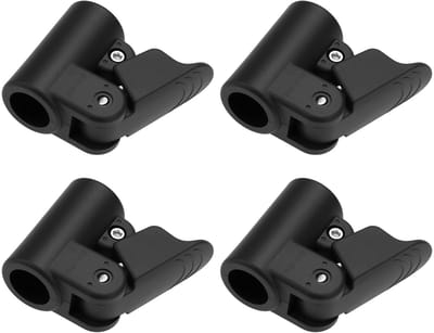 Dailygoods- Luifelclips 4 Stuks - Tentpaalconnectoren - Fastener voor Caravan/Camper - Duurzaam ABS-kunststof - Voor 19-22mm Slangen - Eenvoudig te Installeren - Tentclips