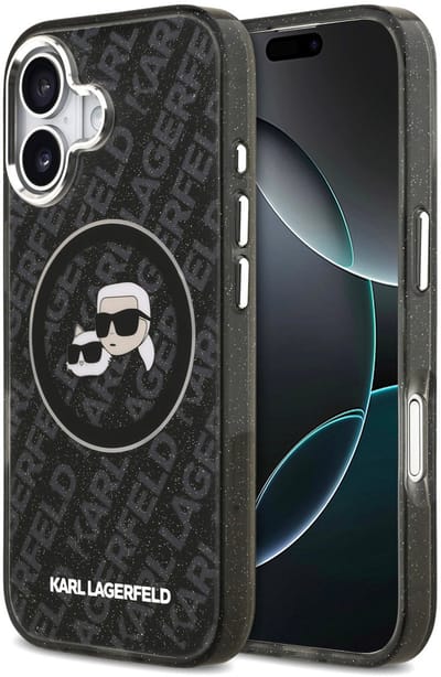 Karl Lagerfeld Telefoonhoesje voor iPhone 17 Pro Max - MagSafe geschikt - Zwart