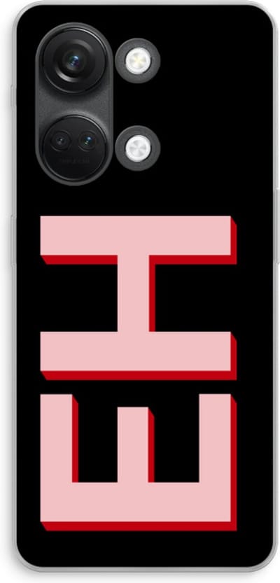 Gepersonaliseerd - Case Company® - Hoesje geschikt voor OnePlus Nord 3 hoesje - Monogram - Soft Cover Telefoonhoesje - Bescherming aan alle Kanten en Schermrand