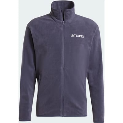 adidas TERREX Multi Essentials Fleece Jack met Lange Ritssluiting - Heren - Blauw
