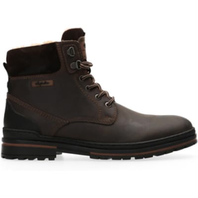 Australian York Brown Leather D19 Dark Br Heren Veterschoenen - Bruin - 47