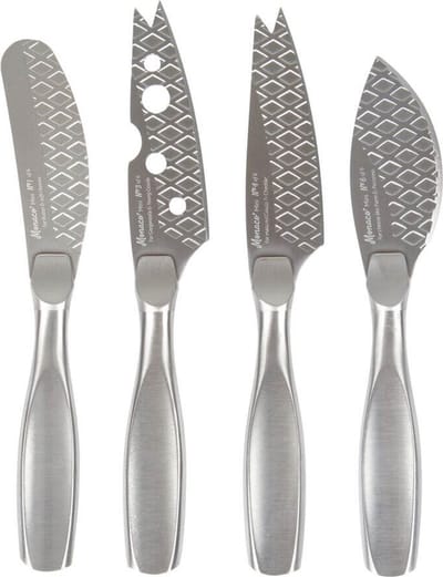 Boska Kaasmessenset Mini Monaco+ - Kaasmesjes - Set van 4 - Kaasmessen set - RVS