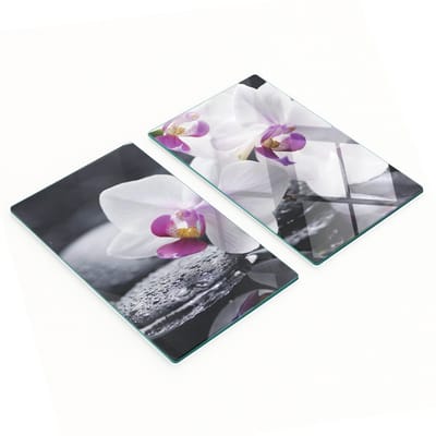 Multifunctionele decoratieve glazen snijplanken voor de keuken, orchidee, 2x30x52 cm