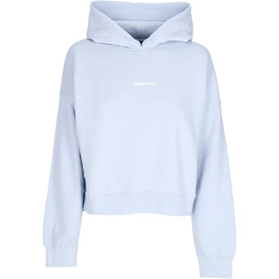 Lichtgewicht cropped hoodie voor dames W Ribs Crop Top Hoodie Sky