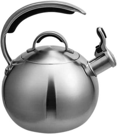 Waterketel Roestvrijstaal - Theepot Kookplaat - Water Koken - Automatisch Piepapparaat - 2.6L Capaciteit - Zilver