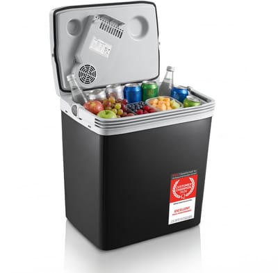 TZS First Austria Elektrische Koelbox - 25L - 12V en 230 volt - Frigobox -Koelen en Verwarmen - Zwart