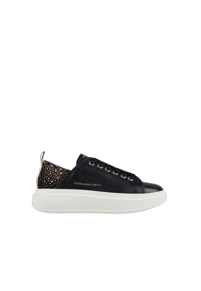 asbcwyw-0506-blk Alexander Smith Vrouwen leder zwart