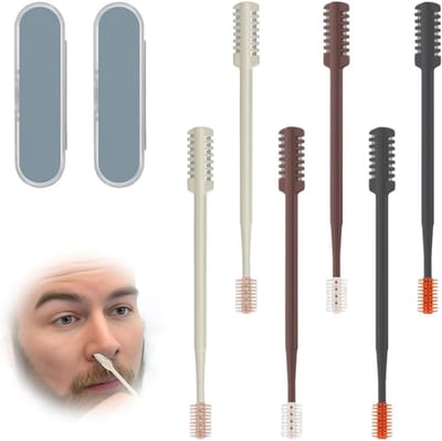 Nose Hair Trimmer voor Mannen en Vrouwen, 6-delige Set, Precisie Neushaar Verwijderaar met Upgrade Functies en Comfortabel Ontwerp