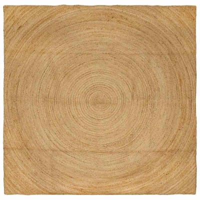 vidaXL - Vloerkleden - Naturel - 240 - x - 240 - cm - Jute