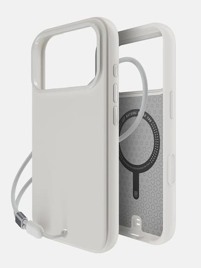 BodyGuardz Pulse hoesje iPhone 17 Pro – Richtinggevoelige luidsprekerpoorten – Geïntegreerd koelsysteem – Valbestendigheid van 4,8 meter - Wit