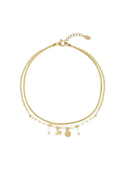 Classy vibe enkel armbandje - Roze