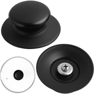 Dailygoods- Dekselhandvat Hittebestendig - Antislip/Duurzaam - Universeel Geschikt - Set van 2 - Comfortabel Ontwerp - Hoogwaardig Bakeliet - Dekselknop