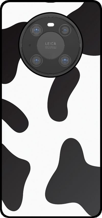 Smartphonica Telefoonhoesje Geschikt voor Huawei Mate 40 Pro met Koeienvlekken Opdruk - TPU Backcover Case With Cow Patches Design geschikt voor Huawei Mate 40 Pro