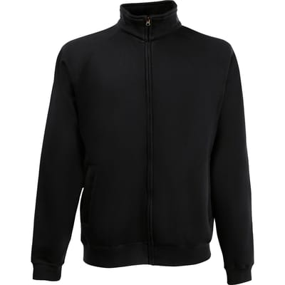 Fruit Of The Loom Heren Premium 70/30 Sweatshirt Met Volledige Ritssluiting (Zwart)