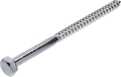 Houtdraadbout. M7 x 110mm. lang. 25 stuks Houtfret. Gegalvaniseerd. Ifix.