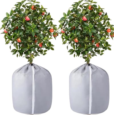 Unyqoos® Winterbescherming voor Plantenpotten met Rits en Kordel 40x40 cm