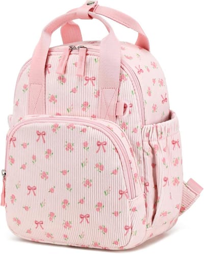 Kinderrugzak - Peuter tas - Naar de opvang - Waterafstotend materiaal - 30 cm - Roze vlinder