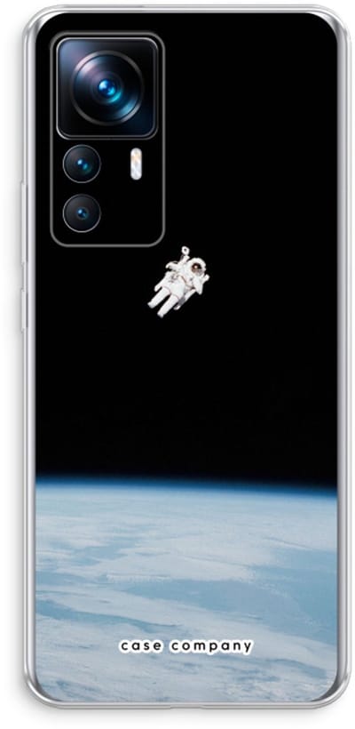 Case Company® - Hoesje geschikt voor Xiaomi 12T hoesje - Alone in Space - Soft Cover Telefoonhoesje - Bescherming aan alle Kanten en Schermrand