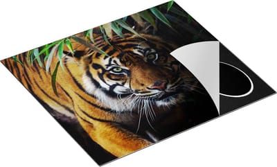 Chefcare Inductie Beschermer Tijger in de Jungle - 60x50 cm - Afdekplaat Inductie - Kookplaat Beschermer - Inductie Mat