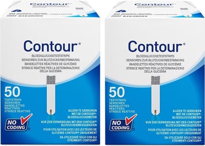 Bayer Contour Teststrips 2x 50 stuks voordeelpakket