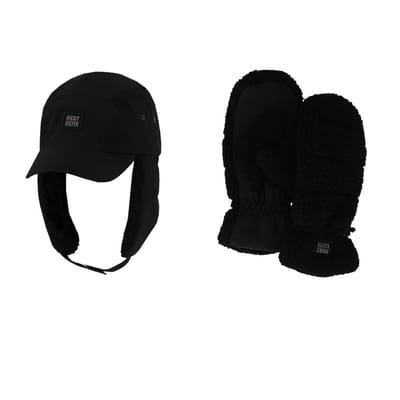Morethansocks - Thermopet + wanten heren - Maat S t/m XXL - Thermoset heren - Muts heren - Wanten heren