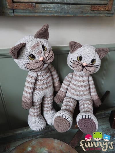Haakpakket XXL Funny Pussycat basic grijs