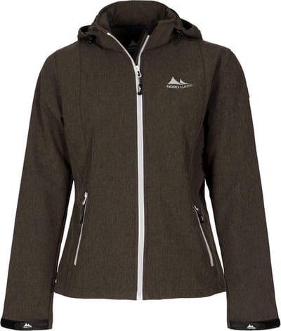 Nordberg Rinda - Softshell Outdoor Zomerjas Dames - Army Melange - Maat M
