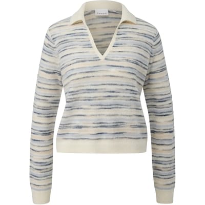 Pull col polo in alpaca blend voor dames COMMA