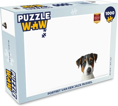 Puzzel Portret van een Jack Russel - Legpuzzel - Puzzel 1000 stukjes volwassenen