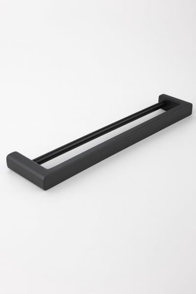LINEA Handdoekhouder dubbel | zwart 595X120X20 | KAYvit