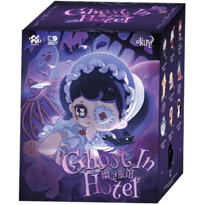 Nieuwe Tarti Ghost Hotel Serie Blind Box Decoratie Nieuwjaarscadeau Speelgoedmodel Bureau Decoratie blue