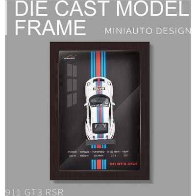 1:32 Po Frame Versie Legering Metaal Sportwagen Model Simulatie 3D Raceauto Hangend Schilderij Collectie Kinderen Cadeaus Decoratie