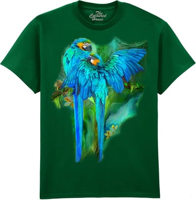 Goud- en blauwe ara's Papegaai Gold And Blue Macaws The Coloured House T-shirt M