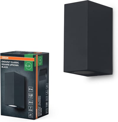 Buitenwandlamp met Up/Down Functie en GU10 Fitting, IP44 Bescherming, Energiezuinig Design