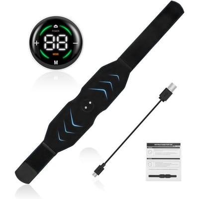 Stimulateur musculaire abdominal EMS Ceinture tonifiante pour abdominaux Recharge USB pour massage du corps Ventre Jambe Bras Perte de poids Masseur de fitness