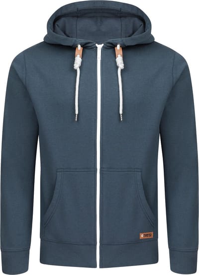 riverso Heren Sweatjack RIVThilo regular fit Blauw S Volwassenen Hoodiejacket - Sweatvest