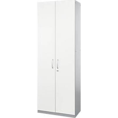 Schäfer Shop  Genius Vleugeldeurkast TETRIS SOLID, stalen romp, 5 ordnerhoogten, b 800 mm, afsluitbaar, wit/blank aluminium