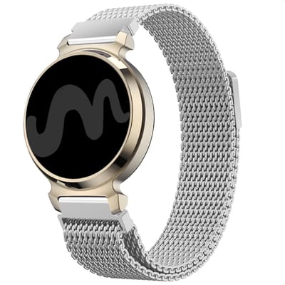 Milanees magnetisch bandje - Geschikt voor Geschikt voor Garmin Lily 2 - Zilver