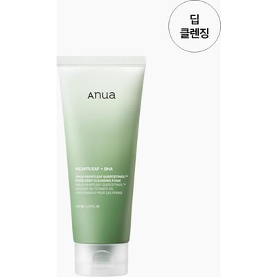 Mousse nettoyante profonde pour les pores Anua Heartleaf Quercetinol™ Nettoyant purifiant & contrôle du sébum 150 ml