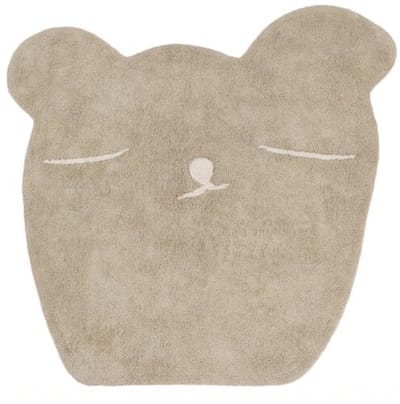 Tapis Petit Vloerkleed Ted & Tone Teddy 120x130cm - Bruin